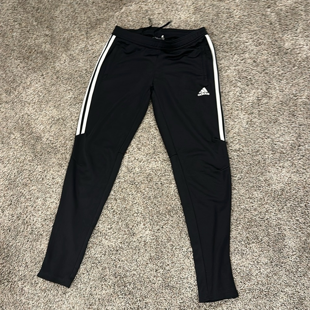 Black adidas joggers